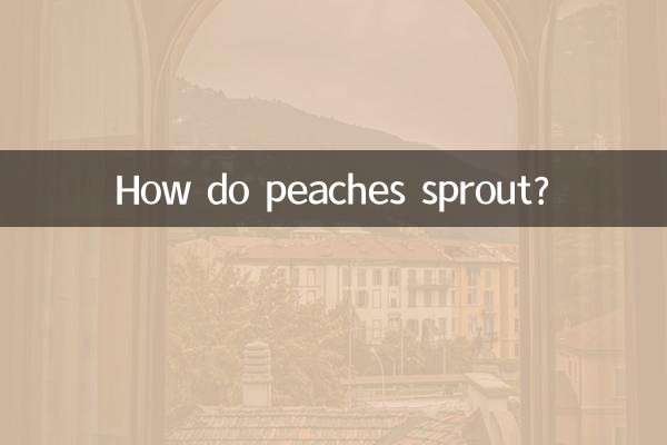 Come germogliano le pesche?