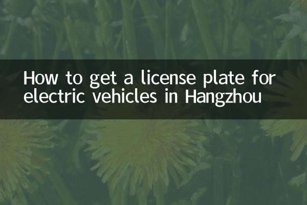 How to get a license plate for electric vehicles in Hangzhou