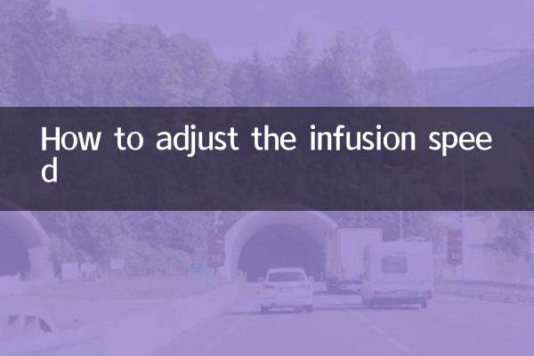 Como ajustar a velocidade de infusão