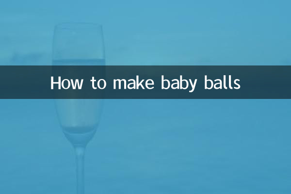 Wie man Babybälle macht