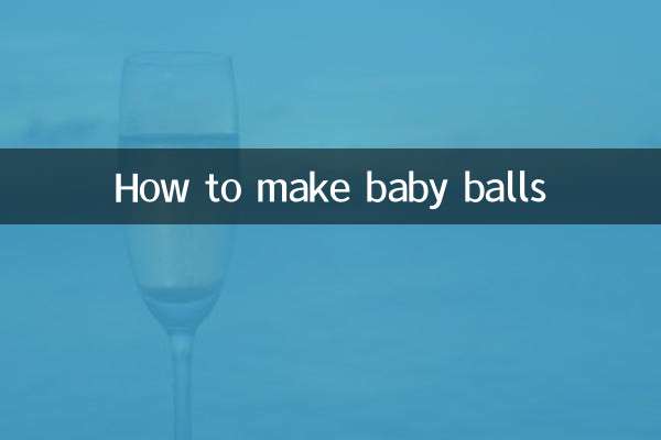 Wie man Babybälle macht