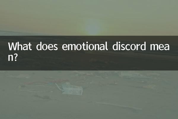 感情的な不一致とはどういう意味ですか?