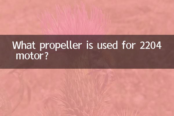Qual hélice é usada para o motor 2204?