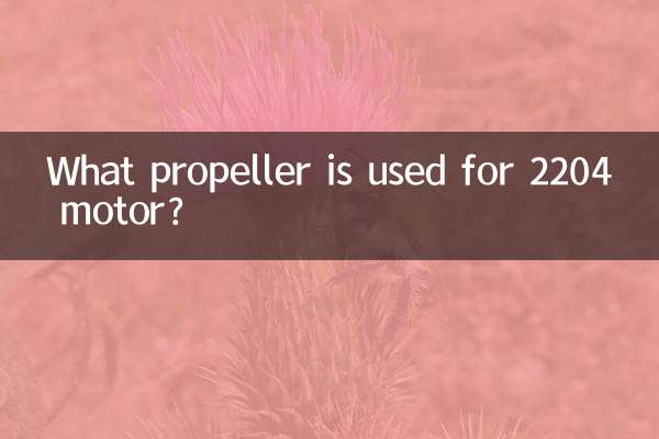 2204 মোটরের জন্য কোন প্রপেলার ব্যবহার করা হয়?