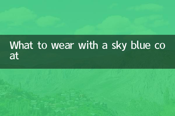 Que porter avec un manteau bleu ciel