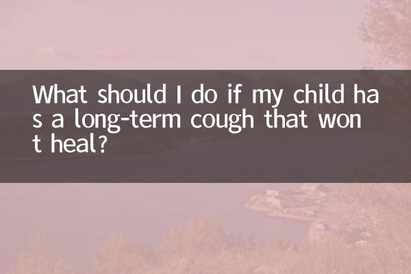 O que devo fazer se meu filho tiver uma tosse prolongada que não cicatriza?