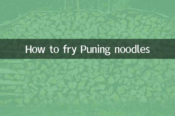 Como fritar macarrão Puning