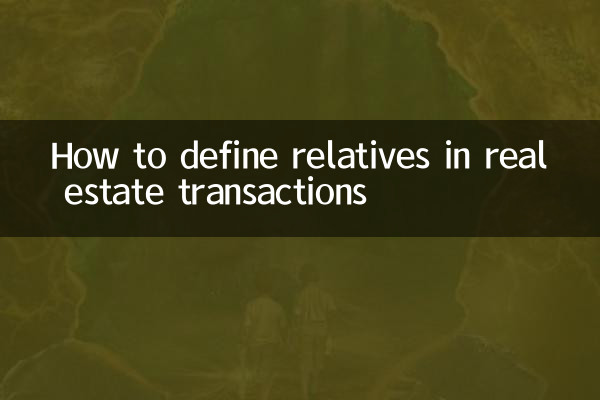 How to define relatives in real estate transactions