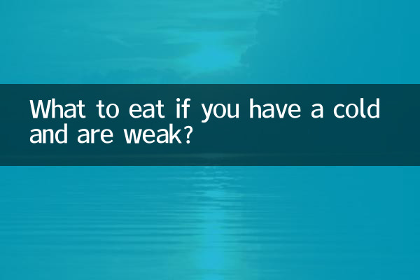 Was essen, wenn man erkältet und schwach ist?