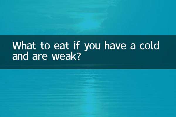 ¿Qué comer si estás resfriado y estás débil?