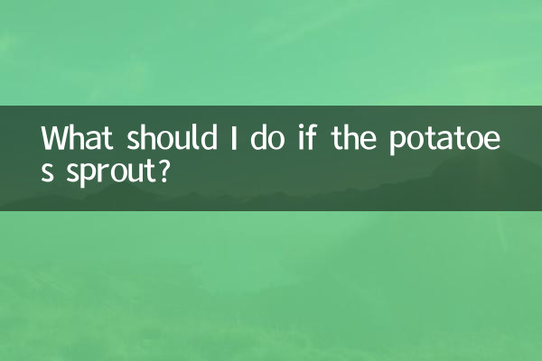 Cosa devo fare se le patate germogliano?