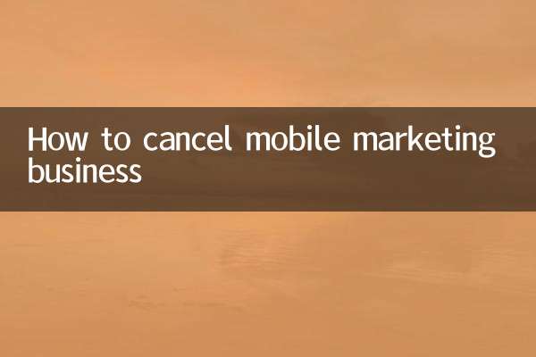 Come annullare l'attività di marketing mobile