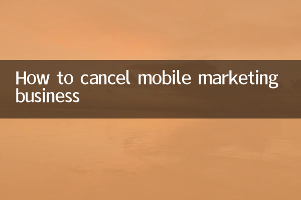 Comment annuler une activité de marketing mobile