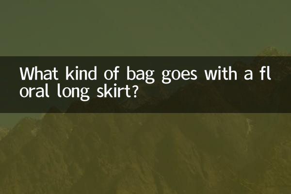 फूलों वाली लंबी स्कर्ट के साथ किस तरह का बैग अच्छा लगता है?