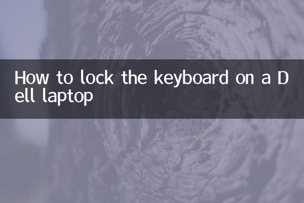 How to lock the keyboard on a Dell laptop