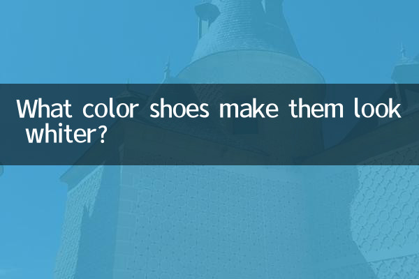 Que cor de sapato os faz parecer mais brancos?