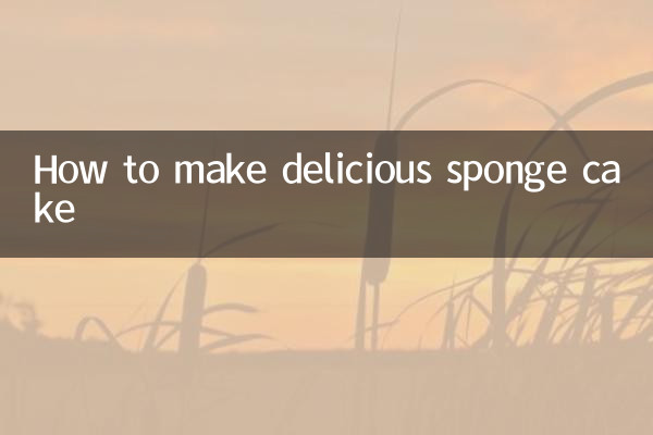 Come preparare un delizioso pan di spagna