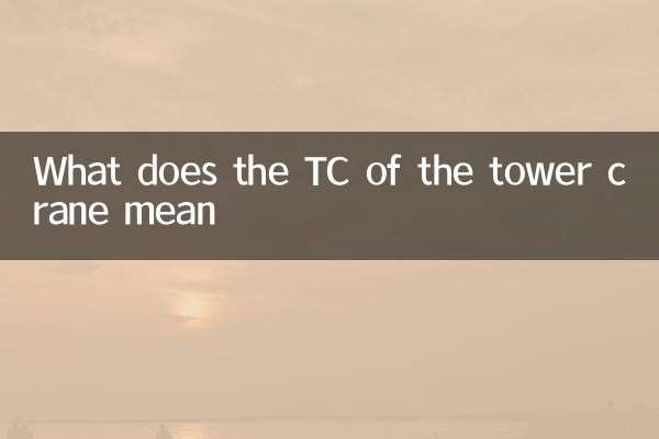 Cosa significa il TC della gru a torre?