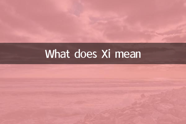 What does Xi mean