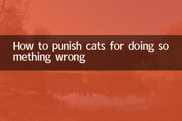 Comment punir les chats pour faire quelque chose de mal