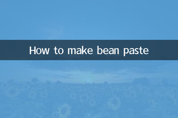 Cómo hacer pasta de frijoles