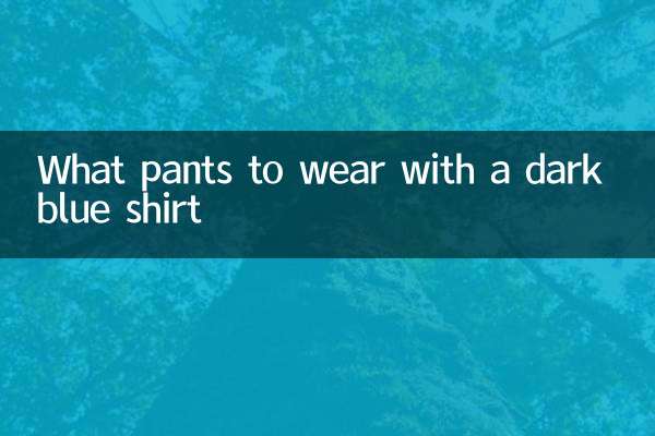 Que calça usar com camisa azul escura
