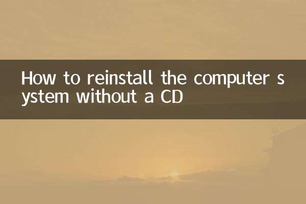 Cómo reinstalar el sistema informático sin un CD