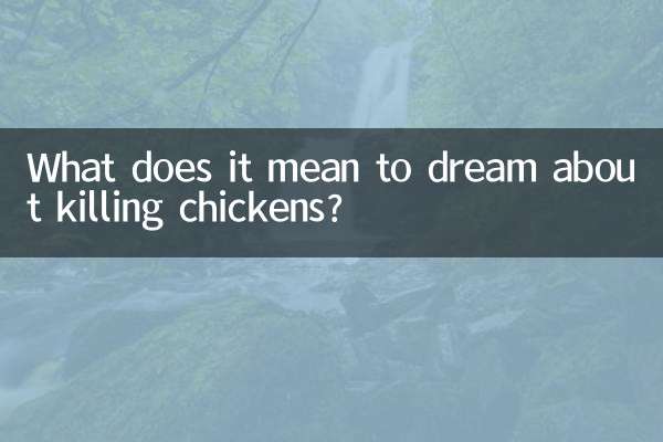 Que signifie rêver de tuer des poulets ?