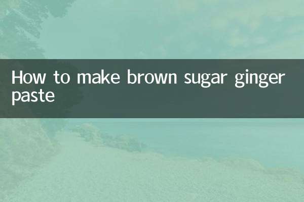 Cómo hacer pasta de jengibre y azúcar moreno