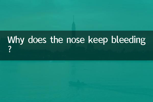 Perché il naso continua a sanguinare?