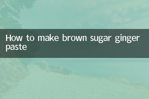 Wie man Ingwerpaste mit braunem Zucker herstellt