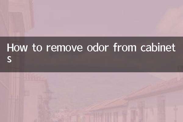 Come rimuovere gli odori dagli armadi