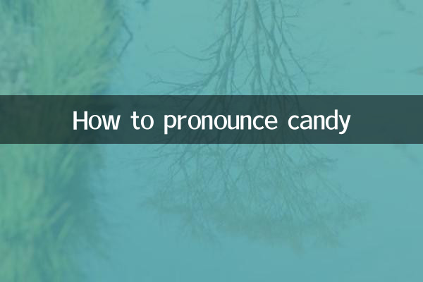 Wie man Süßigkeiten ausspricht