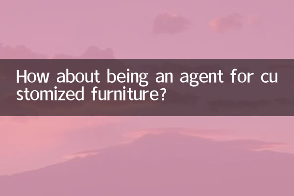 Que diriez-vous d'être agent de meubles sur mesure ?