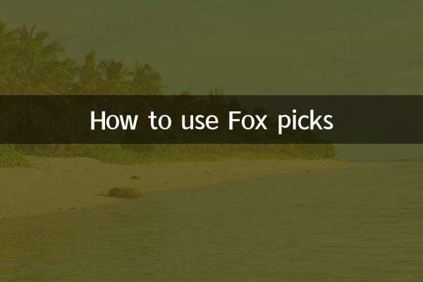 So verwenden Sie Fox-Picks