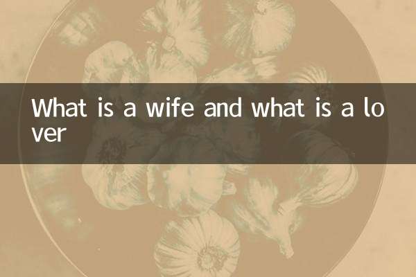 아내는 무엇이고 애인은 무엇인가