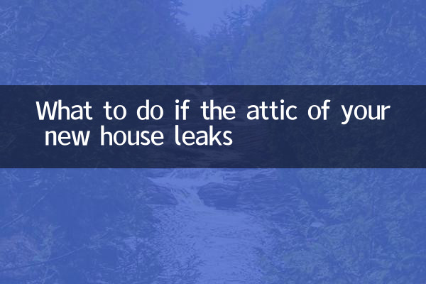 What to do if the attic of your new house leaks