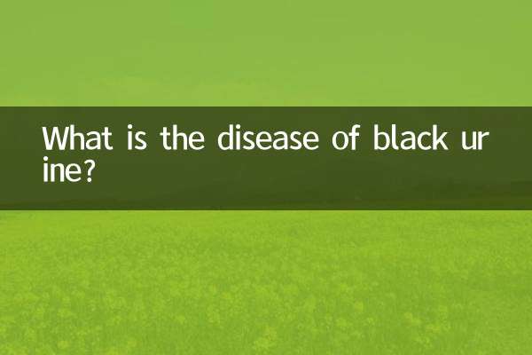 Qual è la malattia dell'urina nera?