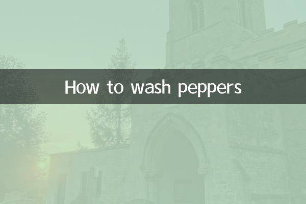 Cómo lavar los pimientos
