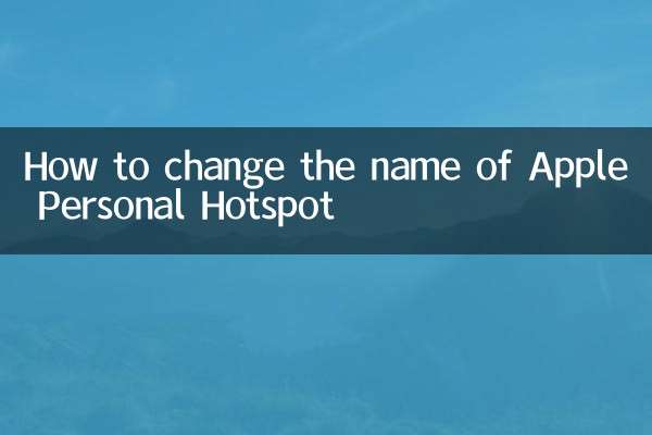 Cómo cambiar el nombre del punto de acceso personal de Apple