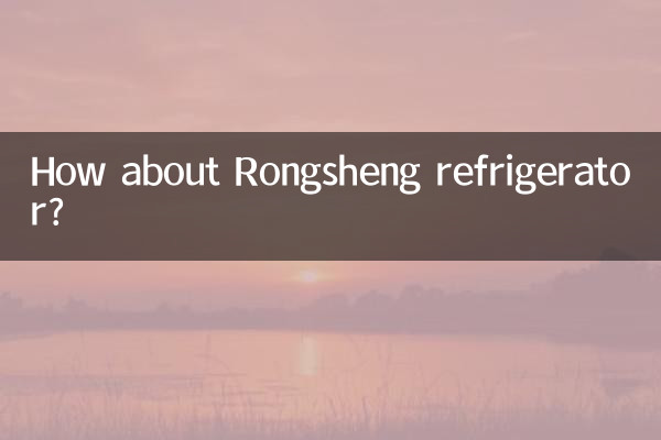 How about Rongsheng refrigerator?