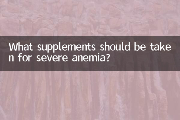 严重贫血吃什么补品