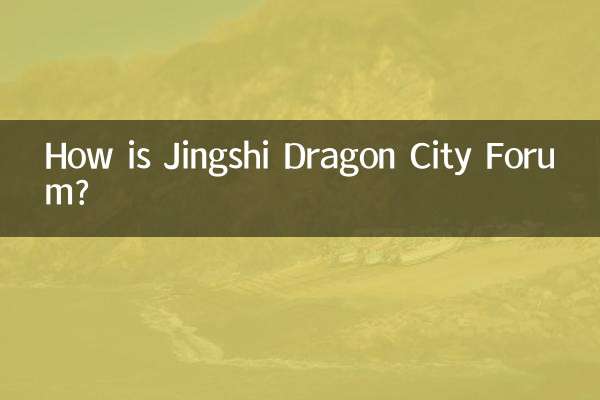 Wie ist das Jingshi Dragon City Forum?