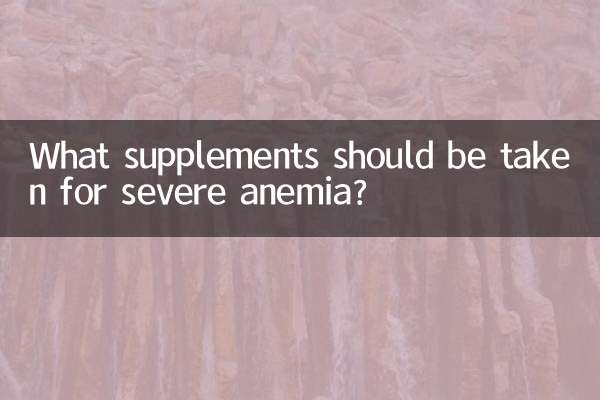 严重贫血吃什么补品