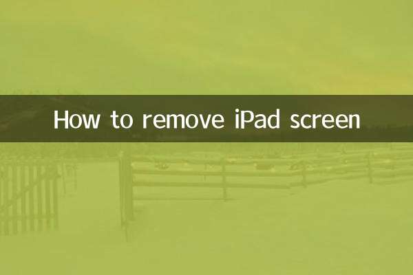 How to remove iPad screen