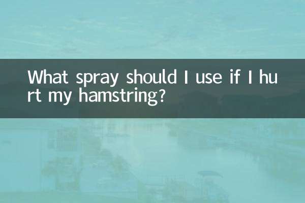 Que spray devo usar se machucar o tendão da coxa?