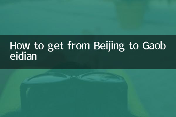 Como ir de Beijing a Gaobeidian