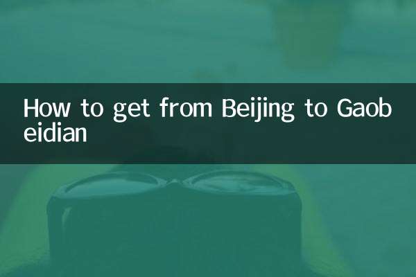 Como ir de Beijing a Gaobeidian