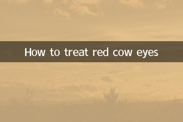 Como tratar olhos vermelhos de vaca