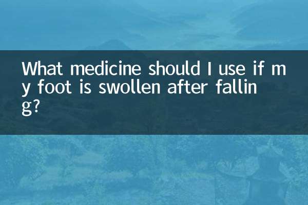 Welche Medikamente sollte ich verwenden, wenn mein Fuß nach einem Sturz geschwollen ist?